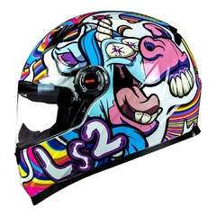 CAPACETE LS2 FF358 CLASSIC BUBBLE BRANCO - comprar online