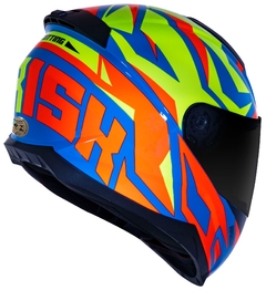 CAPACETE NORISK RAZOR CUTTING LT AZUL/AMARELO/VERMELHO na internet