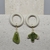 green vitral earrings IV