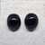 black egg earring