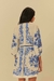 vestido curto estampado lenço azulejo na internet