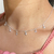 Colar Choker com 7 Estrelas Prata 925