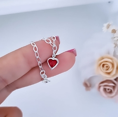 Pulseira Coração Vermelho - comprar online