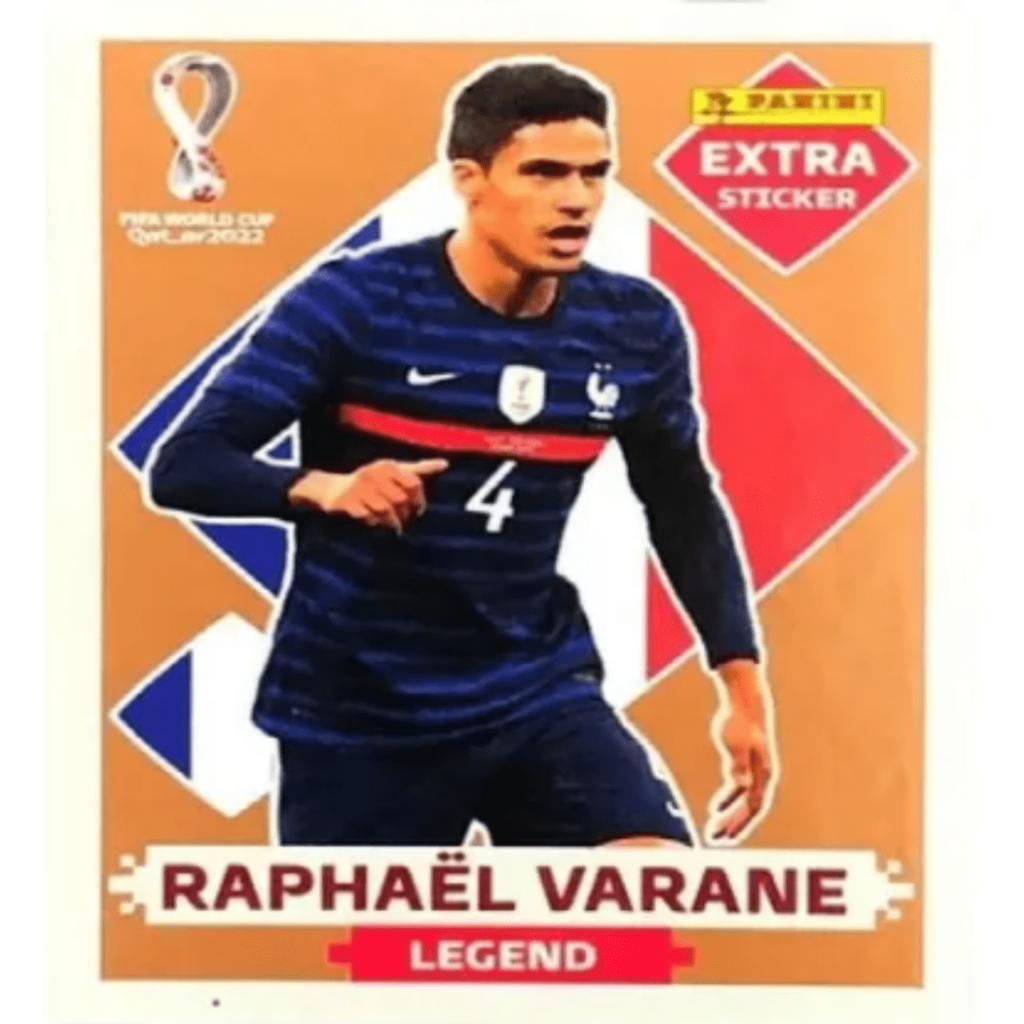 Figurinha Copa 2022 Raphael Varane Legend Bronze