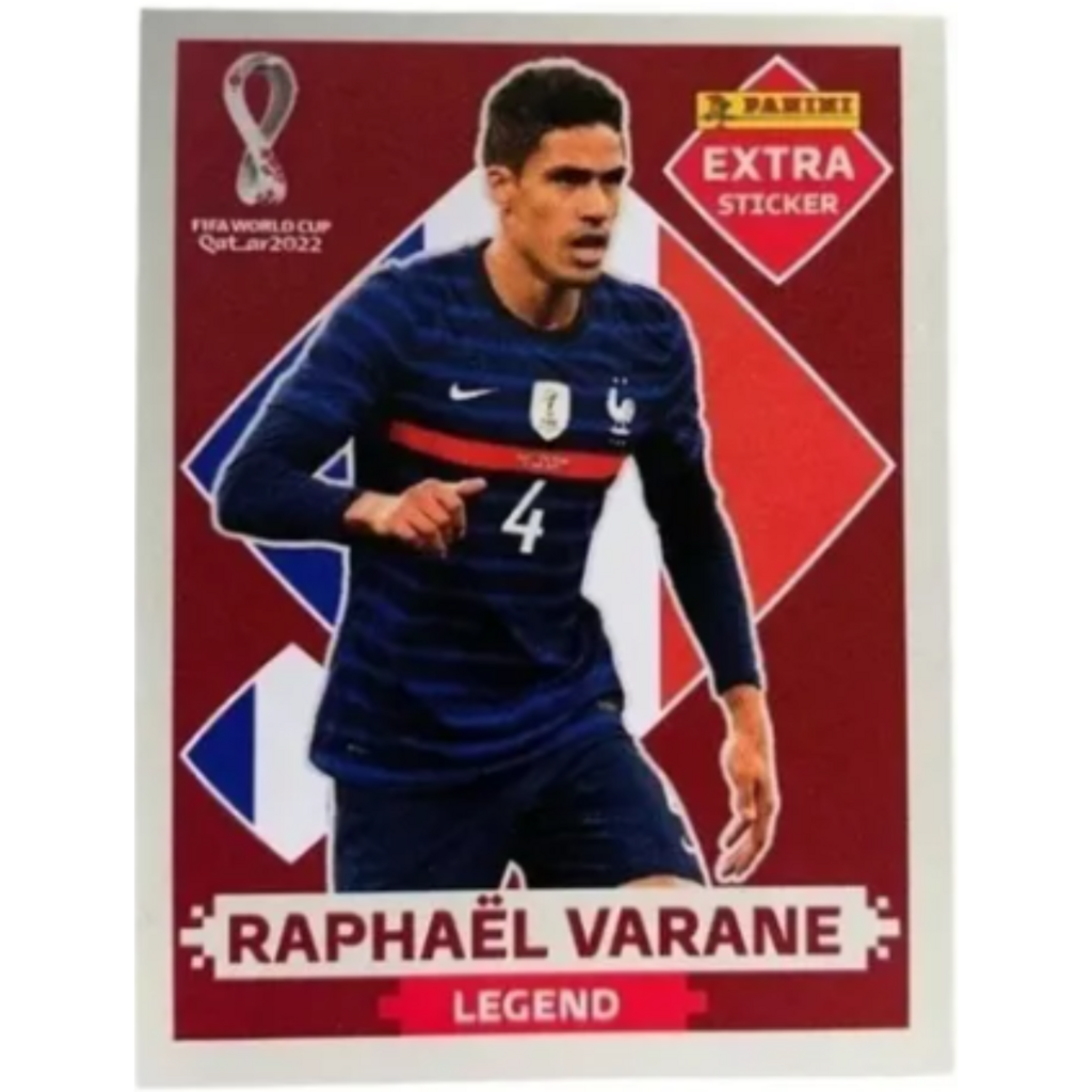 Figurinha Copa 2022 Raphael Varane Legend Bordo