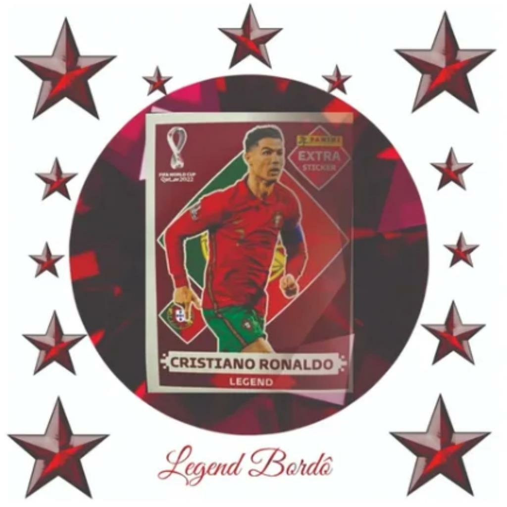 Figurinha copa qatar 2022 cristiano ronaldo legend bronze em