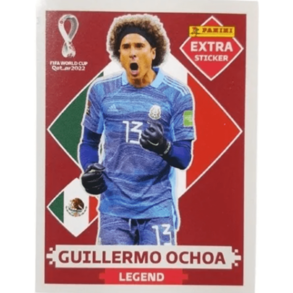 Figurinha Guillermo Ochoa Rara Legend Prata Copa 22 Original