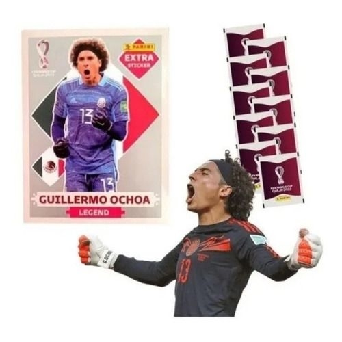 Guillermo Ochoa Ouro Carta Rara Figurinha Copa 2022 Colecionador