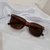 Óculos de Sol Quadrado Lima Marrom - Acetato na internet