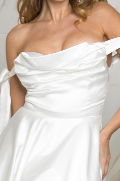 Imagen de vestido satin blanco