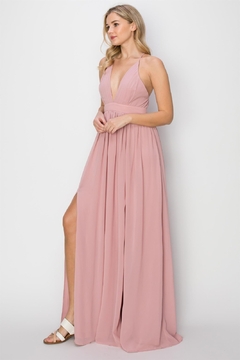 Vestido de tirantes con doble abertura - comprar en línea