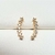 Brinco Ear Cuff Carreira Zircônias