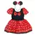 Fantasia vestido infantil Minnie luxo com tiara