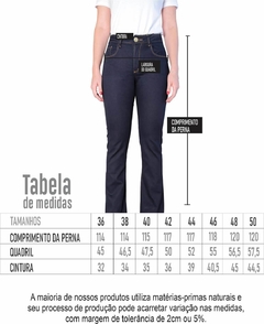 CALÇA JEANS SEMI-FLARE FEMININA MARINHO - Stillux