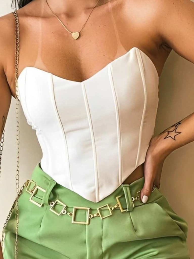 Cropped Corselet com Alça