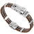 Bracelete Algema Luxe de Aço Inox Marrom