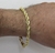 Pulseira Folheada a Ouro 18k Modelo Elo Baiano Com 6mm de Largura - comprar online