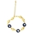 Pulseira Folheada a Ouro 18k Modelo Olho Grego