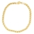 Pulseira Folheada a Ouro 18k Modelo Losango Duplo