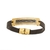 Bracelete de Aço Inox Gold com 12mm de Largura