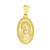 Pingente Medalha Jesus Cristo Folheada a Ouro 18k