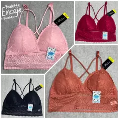 Bralette encaje c/pushUP