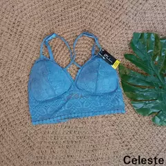 Bralette encaje c/pushUP - comprar online