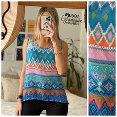 Musculosa estampada Moscú - comprar online