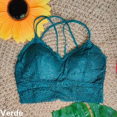 Bralette encaje c/pushUP - comprar online