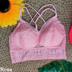 Bralette encaje c/pushUP - Aurelia Mayorista