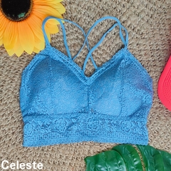 Bralette encaje c/pushUP - comprar online