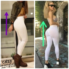 Calza Jean White + Aplana Abdomen