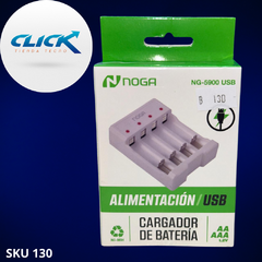 CARGADOR PILAS NOGA NG-5900 USB