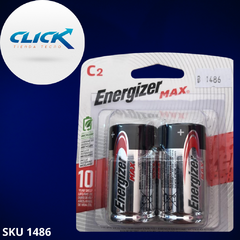 Pilas Energizer Max C2 medianas x2