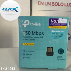 PLACA DE RED NANO TP LINK WN725N 150MBPS