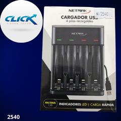 CARGADOR DE PILAS NETMAK