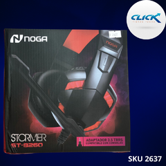 AURICULAR GAMER - NOGA-8260 - C/MIC + VOL LED