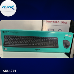 TECLADO Y MOUSE LOGITECH MK120