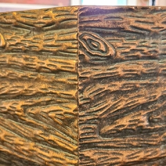 Cachepo de Metal Bronze Grande Hexagonal - Marcenaria Tiradentes - Móveis e Decoração Artesanais de alto padrão