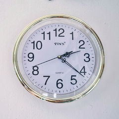 Relógio De Parede Prateado - 35cm de Diametro - Yin's Quartz - comprar online