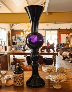 Vaso Decorativo de Vidro Longo Clear Black Grande - comprar online