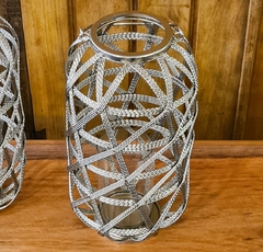 Lanterna a Vela Decorativa com Tramas Grande - comprar online