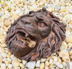 Imagem da Cara de Leão em Ferro Fundido, artesanato sofisticado para decoração da Marcenaria Tiradentes