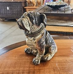Escultura Cachorro Bulldog Porta Joias em Poliresina na internet