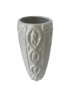 Vaso Decorativo em Cerâmica Branco Alto - comprar online