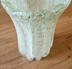 Vaso de Vidro Menta Tipo Murano Aberto Médio - Marcenaria Tiradentes - Móveis e Decoração Artesanais de alto padrão