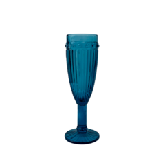 Taça Decorativa de Vidro Fina Azul