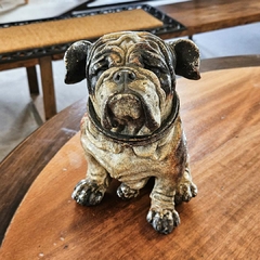 Escultura Cachorro Bulldog Porta Joias em Poliresina - comprar online