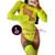 BODY ANASTASIA CON MANGUITAS Y MEDIAS AMARILLO FLUO