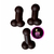 Set de trío de bombones Pene de chocolate (3 piezas)